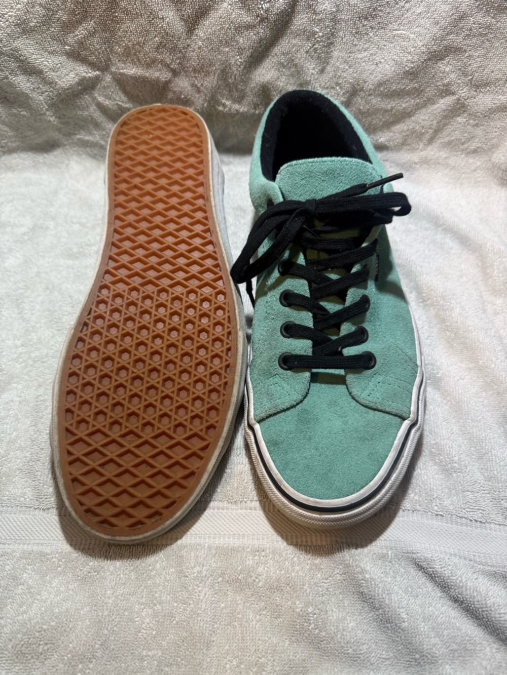 Men's Vans Suede Teal